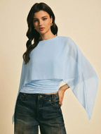 Batwing Sleeve Blouse - Dramatic Silhouette. Unrivaled Comfort.